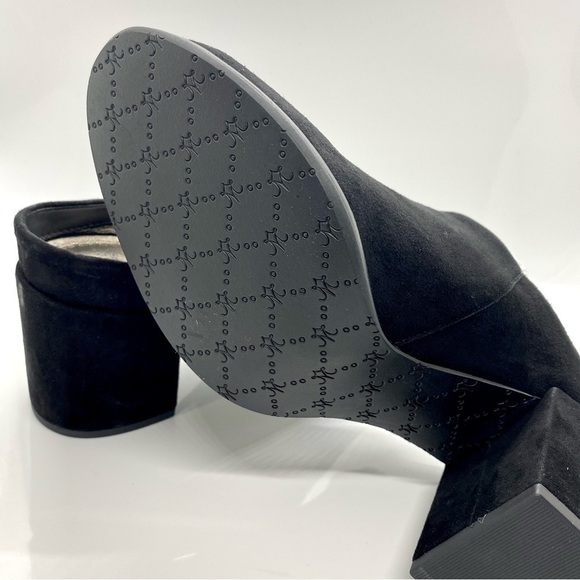 𝅺faith Mule Black Suede Round Toe 8 - Picture 5 of 8